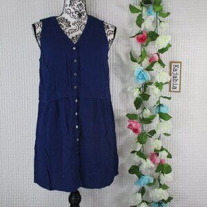 J. JILL Navy Blue Sleeveless Tunic Top NWT Size XS